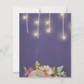 予算春フローラ引っ越し祝いパーティーパーティの招待状 (裏面)