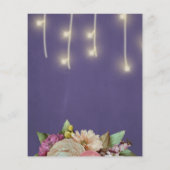 予算春フローラ引っ越し祝いパーティーパーティの招待状 チラシ (裏面)