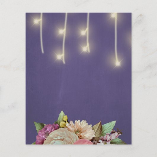 予算春フローラ引っ越し祝いパーティーパーティの招待状 チラシ (裏面)