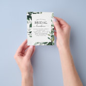 予算春ブライダルシャワーランチョングリーナリー チラシ (手)