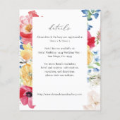 予算春数々のカラー花模様詳細 (正面)