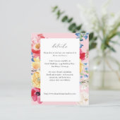 予算春数々のカラー花模様詳細 – ピンク (スタンド正面)