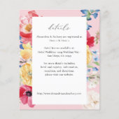 予算春数々のカラー花模様詳細 – ピンク (正面)