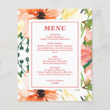 予算春結婚フローラのメニュー