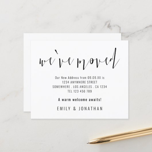 予算書新しい住所を移動 (正面/裏面インサイチュ)