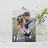 予算書道たった今結婚しました結婚の写真 案内状 (スタンド正面)