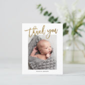 予算書道写真ベビーサンキューカード (スタンド正面)