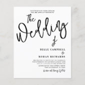 予算書道台本ブラック&ホワイト結婚ズ (正面)