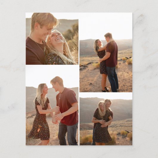 予算書道QRコードフォトウェディングシャワー (裏面)