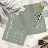 予算書道QRセージ結婚の夕べパーティー