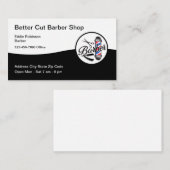 予算最高の理容師ショップの名刺 名刺 (正面/裏面)