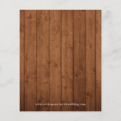 予算木材ライトの素朴日付の保存デイジー (裏面)