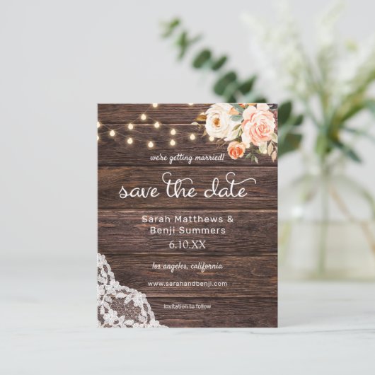 予算木材、レースライトピンクフローラ日付を保存 (スタンド正面)