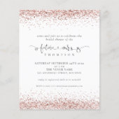 予算未来ミセスバラ金ゴールドグリッターブライダルシャワー (正面)