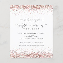 予算未来ミセスバラ金ゴールドグリッターブライダルシャワー