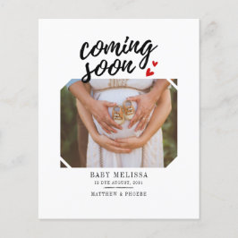 予算来の間もなく妊娠の写真発表