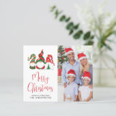 予算格言メリークリスマスフォトホリデーカード (スタンド正面)