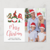 予算格言メリークリスマスフォトホリデーカード (正面)