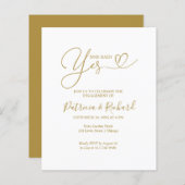 予算案のYes婚約パーティ発表 (正面/裏面)