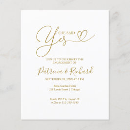 予算案のYes婚約パーティ発表