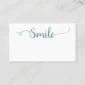 予算歯科医院アポイントメントカード 名刺 (裏面)