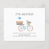 予算水の色の新しい住所の引越しのお知らせ (正面)