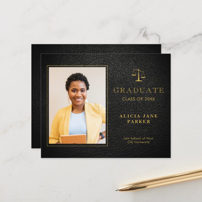 予算法科卒業写真の発表 (正面/裏面インサイチュ)