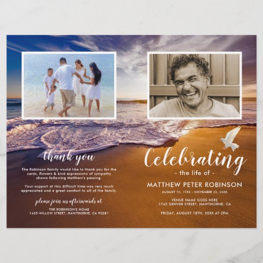 予算海葬式プログラム (正面)