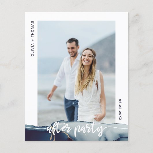 予算海軍エロペメント後のパーティー結婚式の招待 (正面)