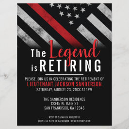 予算消防士の退職金の細い赤線パーティー チラシ