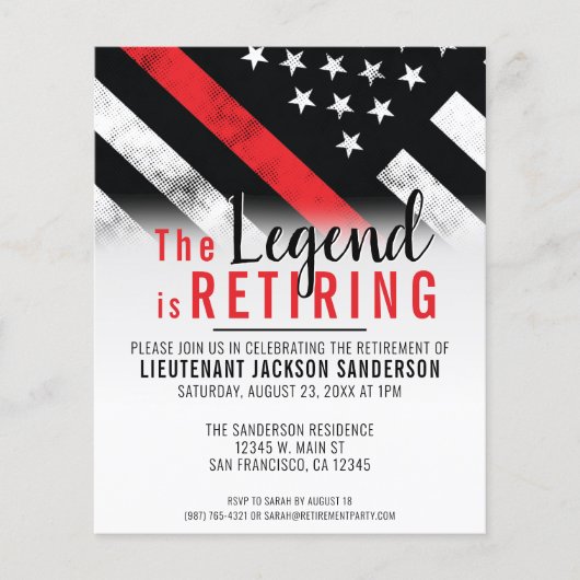 予算消防士リタイアレッドライン消防士 (正面)