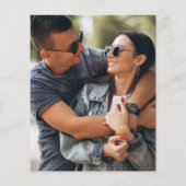 予算漫画ブックフォト結婚式招待状 (裏面)