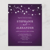 予算王室の文字列ライトハートパープル結婚ズ (正面)