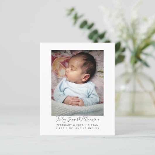 予算生まれたばかりのベビー写真の統計の誕生発表 (スタンド正面)