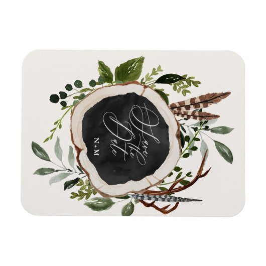 予算田舎家秋の結婚式発表 マグネット (横)