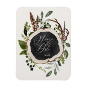 予算田舎家秋の結婚式発表 マグネット (縦)