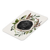 予算田舎家秋の結婚式発表 マグネット (左側)