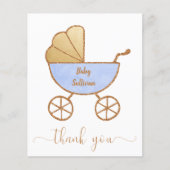 予算男の赤ちゃんシャワーキャリッジサンキュー (正面)