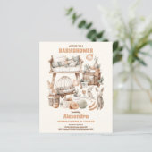 予算男女兼用ヴィンテージおもちゃ赤ちゃんシャワー (スタンド正面)