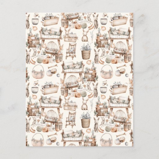 予算男女兼用ヴィンテージおもちゃ赤ちゃんシャワー (裏面)