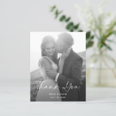 予算白黒スクリプト写真結婚の感謝 (スタンド正面)