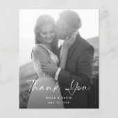 予算白黒スクリプト写真結婚の感謝 (正面)