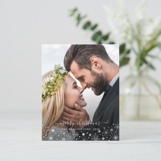 予算白黒スノーフレークChristmas Photo (スタンド正面)