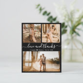 予算白黒フォトコラージュ結婚の感謝 (スタンド正面)