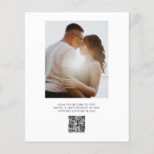 予算白黒モダンフォトカップルシャワー (裏面)