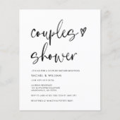 予算白黒モダンフォトカップルシャワー (正面)