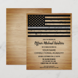 予算矯正官職卒業招待状