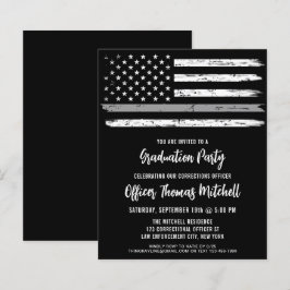 予算矯正官職卒業招待状