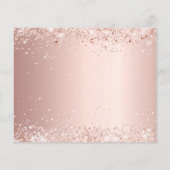 予算確認赤面グリッターの写真感謝していあなた (裏面)