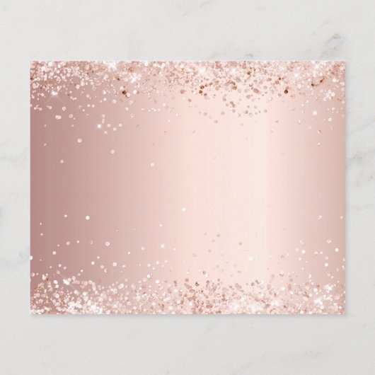 予算確認赤面グリッターの写真感謝していあなた (裏面)